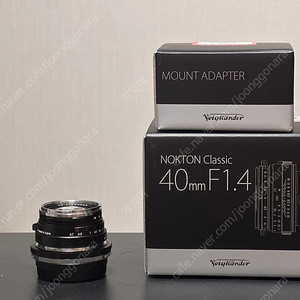 보이그랜더 녹턴 클래식 40mm f1.4싱글코팅+보이그랜더 정품어댑터 후지 X마운트