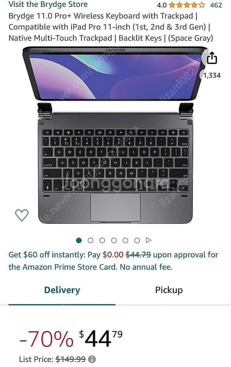 아이패드 Brydge 11.0 Pro 블루투스 키보드 ...--0