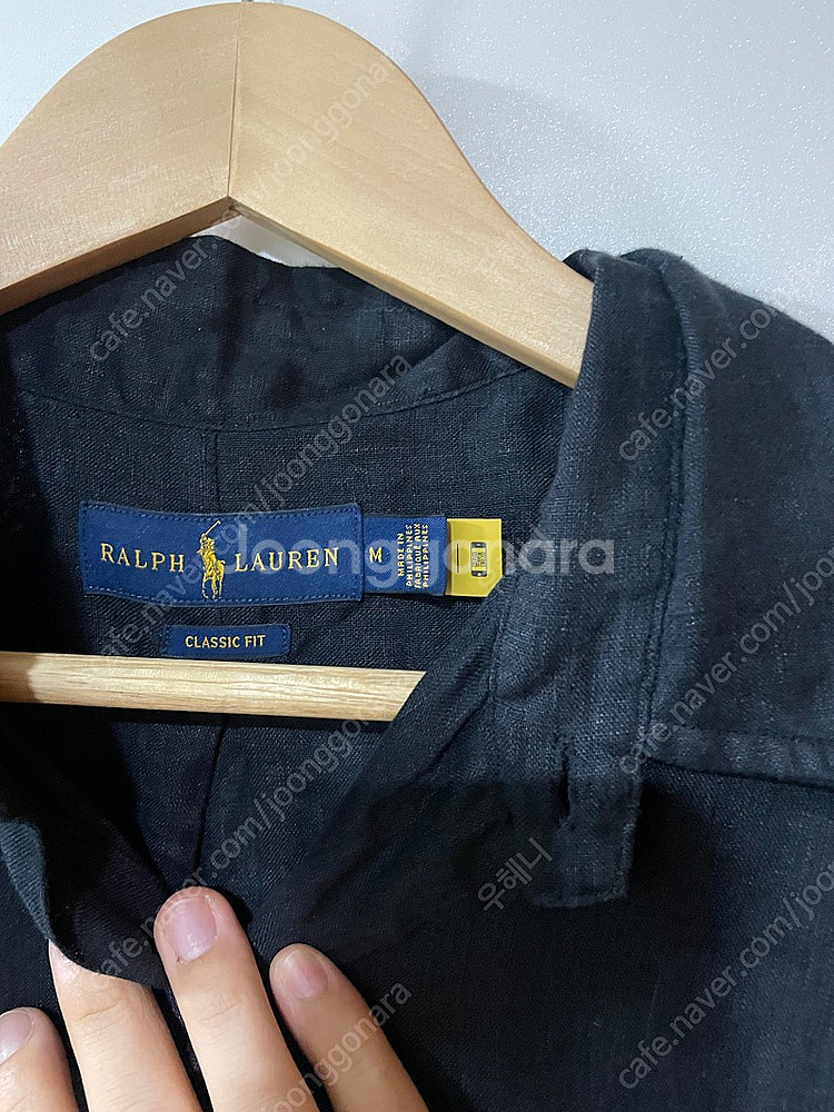 폴로 랄프 로렌 클래식핏 린넨 셔츠 M 팝니다.--2