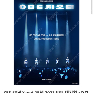 지오디 god 25주년 기념콘서트 스탠딩 2연석 판매합니다