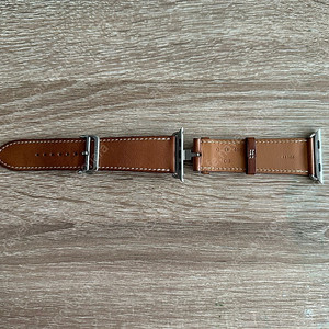 Apple Watch Hermès [애플워치 에르메스] -45mm 포브 바레니아 가죽 싱글 투어 디플로이먼트 버클 (포브)