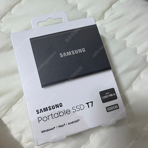 [미개봉] 삼성전자 외장 PORTABLE SSD T7 500GB (반값택포!)