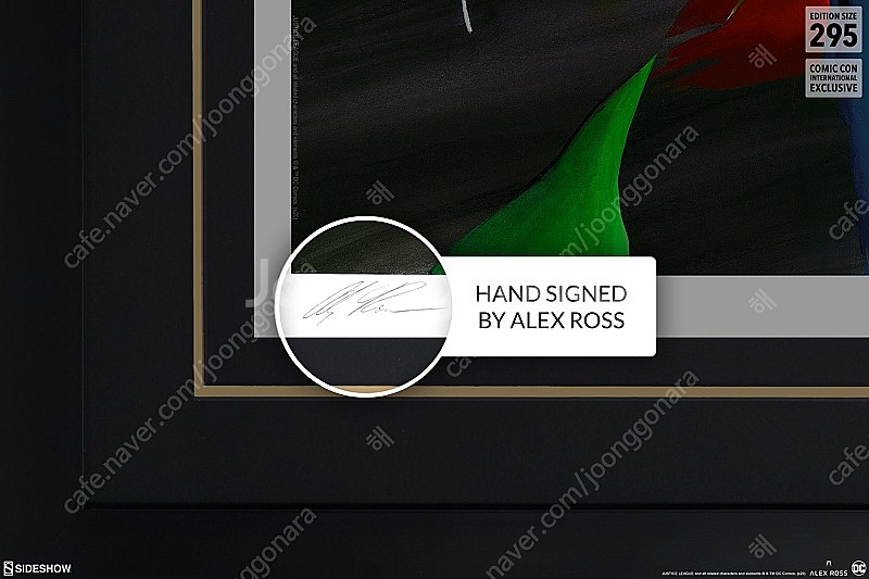 (미전시)사이드쇼 알렉스로스 DC 오리지널 세븐 아트프린트 배트맨 슈퍼맨 플래시 그린랜턴 원더우먼 맨헌터--4