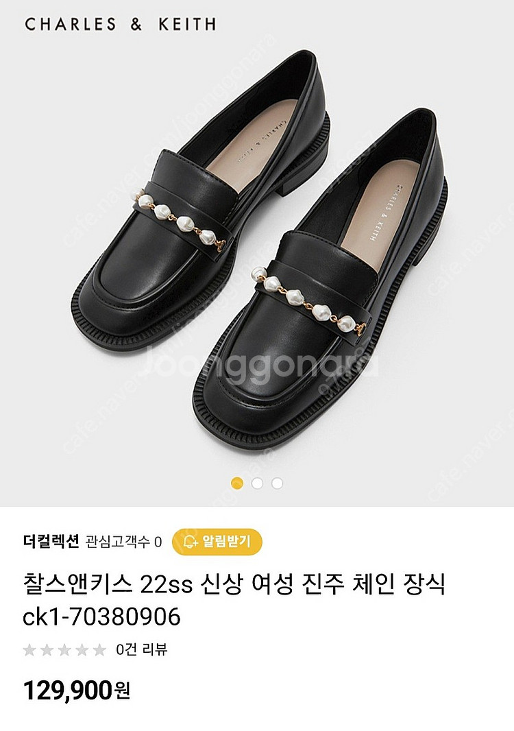 찰스앤키스 여성 골드진주체인 단화235(로퍼,구두,신발...--1