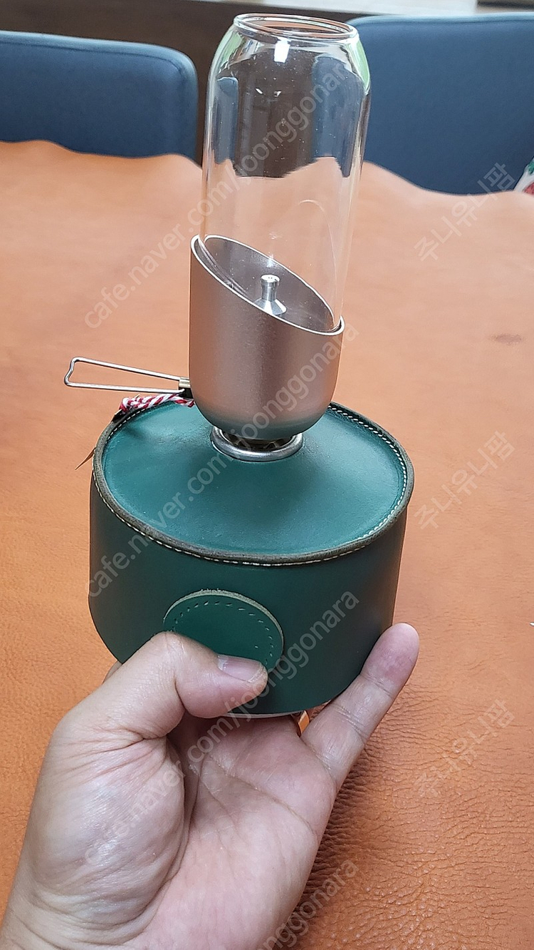 이소가스랜턴+천연소가죽케이스세트 제작 이미지