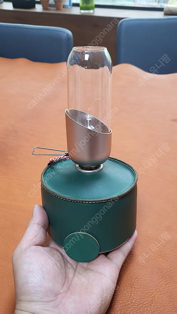 이소가스랜턴+천연소가죽케이스세트 제작 이미지