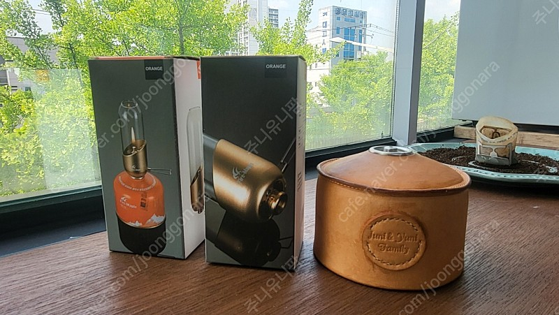 이소가스랜턴+천연소가죽케이스세트 제작 이미지