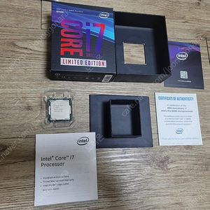 I7 8086K 40주년 한정판cpu 팜(풀박, 개인)