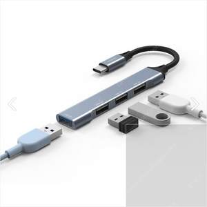 해브잇올 모락 MR-HUB4C / ﻿4포트 USB C타입 멀티 허브