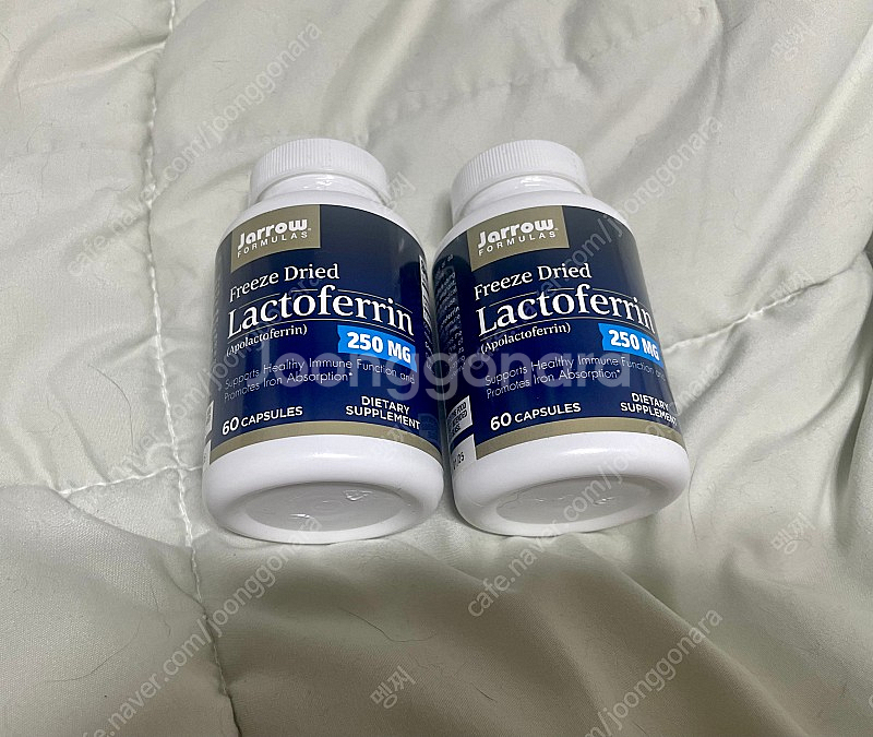 자로우 락토페린 250mg 60정 2통--0
