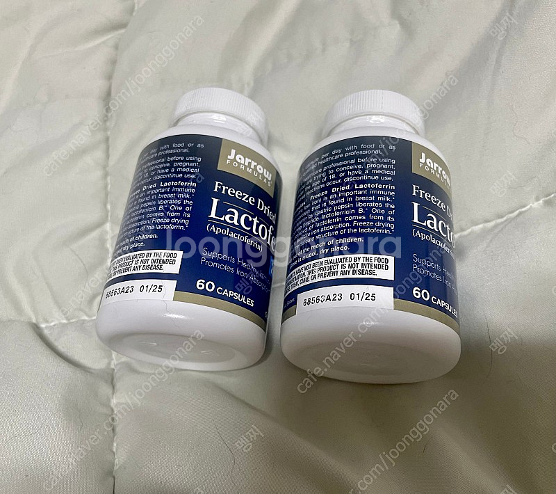 자로우 락토페린 250mg 60정 2통--1