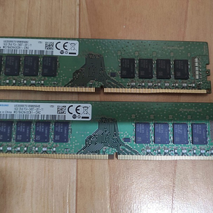 삼성 16GB 2Rx8 PC4-2400T 메모리 2개 판매합니다