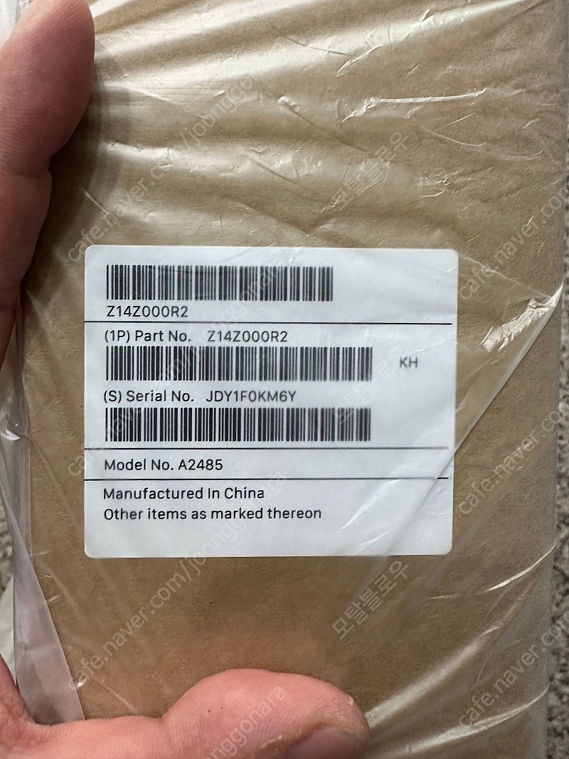 ***장물정보*** 미개봉 맥북 프로 m1 pro 16인치 2TB/32GB 실버