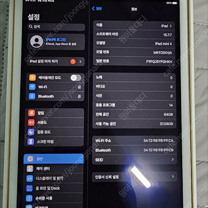 아이패드 미니4 와이파이 64