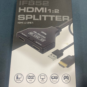 IF852 노트북 모니터 2대연결/HDMI 분배기 2:1 싸게 팔아요!