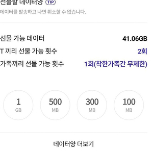 T끼리데이터선물2기가(~8-31까지)