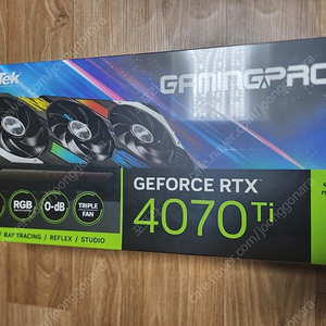 이엠텍 지포스 RTX 4070Ti GAMINGPRO D6X 12GB 미개봉 팝니다