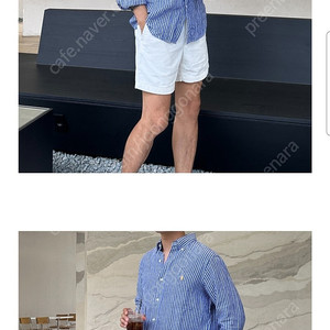 [M, 105] 폴로 랄프로렌 스트라이프 린넨 셔츠