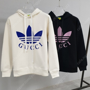 구찌 아디다스 Gucci x Adidas.23FW 자수 불꽃 벨벳 로고 후드 2color