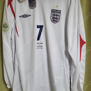 2005-07 잉글랜드 베컴 월드컵 선수지급용﻿ 택O L/S 판매합니다