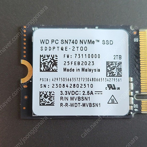 wd sn740 nvme ssd 2tb 2230사이즈,스팀덱,rog ally 업그레이드용