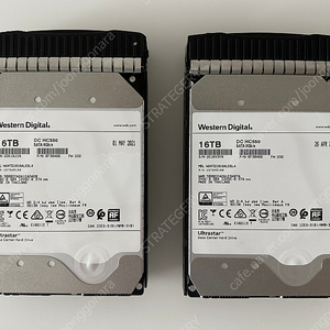 WD Ultrastar 울트라스타 16tb
