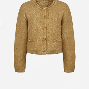 (구함)더로랑 Pearl sequins knit jacket 골드1차 받으신분~