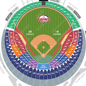 9월3일 일요일 LG vs 한화 1루 105블럭 레드석 2연석