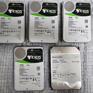 씨게이트 ﻿EXOS, WD ﻿HC550 18TB 하드디스크 팝니다.