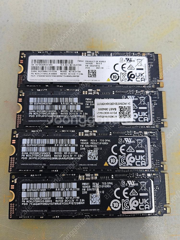 삼성 PM9A1 1TB 팝니다. | HDD/SSD/ODD | 중고나라