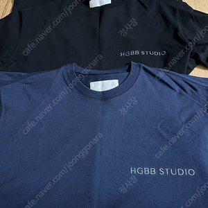 Hgbb studio 로고티(블랙,네이비) m 사이즈 새상품급 판매