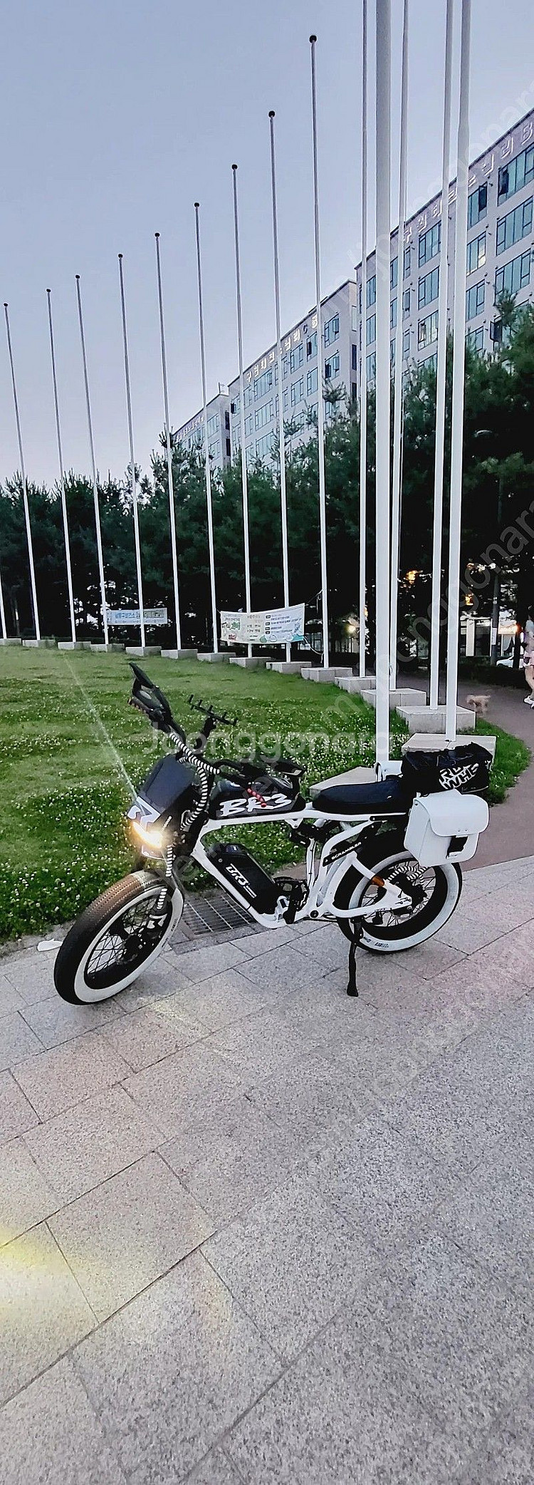 국산 전기자전거 BR3 스크램블러 화이트 에디션--0