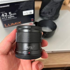 파나소닉 42.5mm f1.7 정품 풀박 (택배비 포함)