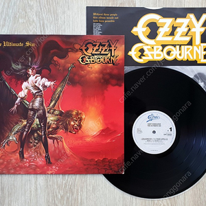 (LP 판매) 메탈 - 오지 오스본 (Ozzy Osbourne) The Ultimate Sin 1986년 오리지널 유럽 초판