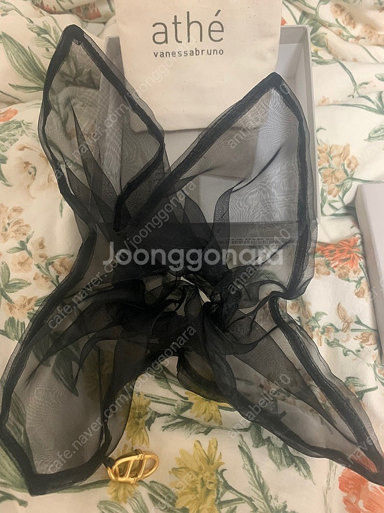 (새상품) 아떼 바네사 브루노 블랙 헤어 스크런치 (머...--3