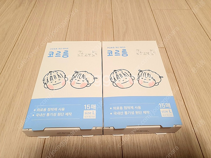 코르릉밴드 L사이즈 입벌림방지밴드 구강호흡개선 비염개선--0
