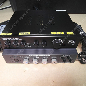 인터엠 MA-103 과 AUDIO ENHANCEMENT CAE-20W AMPLIFIER 일괄 80,000원 판매합니다.