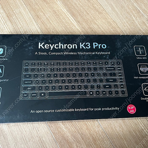 키크론Keychron K3 PRO 로우프로파일 기계식 핫스왑 청축 무선 커스텀 키보드 13만원(택포)