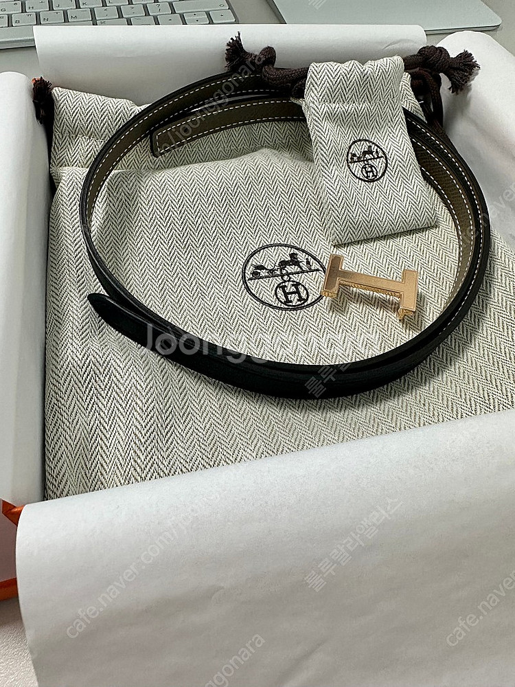 (새것) 에르메스 벨트 포커스 블랙에토프컬러--4
