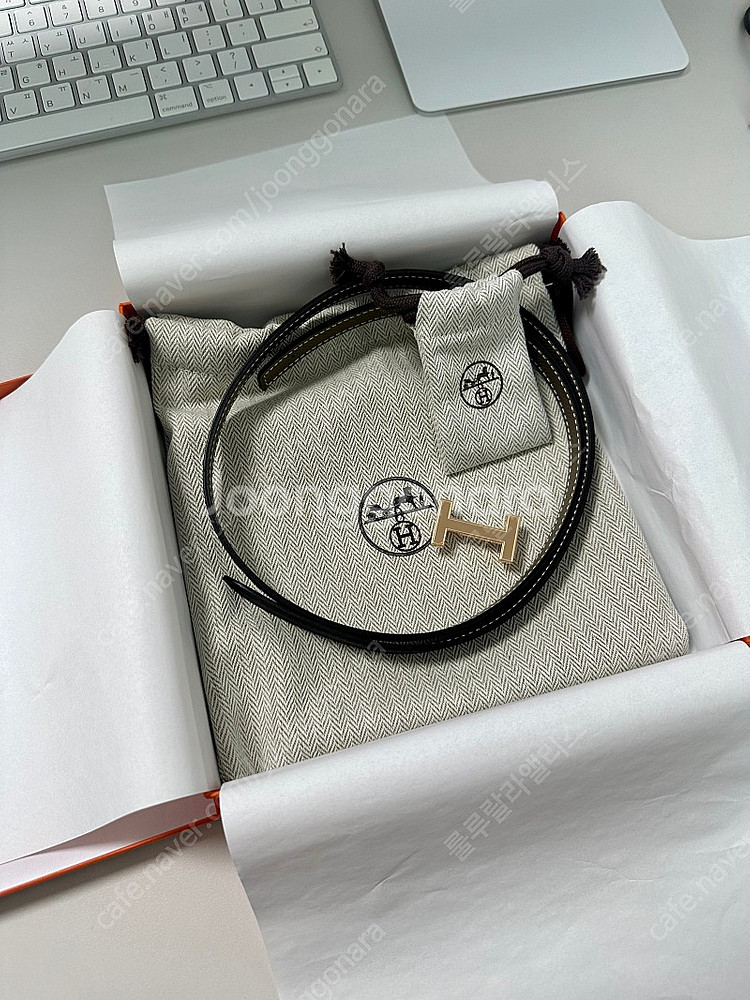 (새것) 에르메스 벨트 포커스 블랙에토프컬러--6