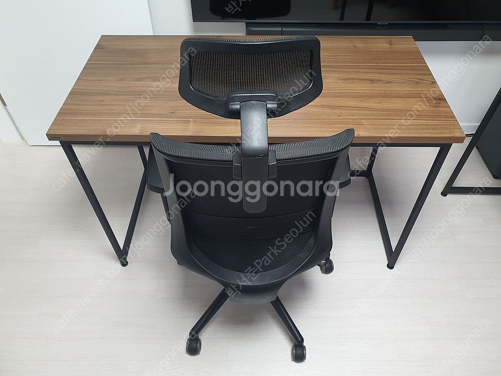 리바트 기본형 깔끔한 1200mm 책상 및 의자 판매합...--0