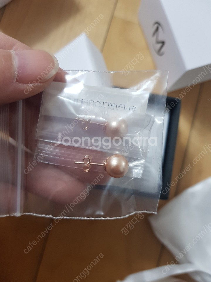 미사키 클래식/로즈골드 진주귀걸이 7mm, 10mm 골...--3