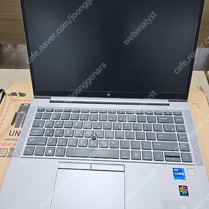 <개인판매> hp zbook firefly 14 8G_휴대성 좋은 고성능 모바일 워크스테이션 105만원으로 인하