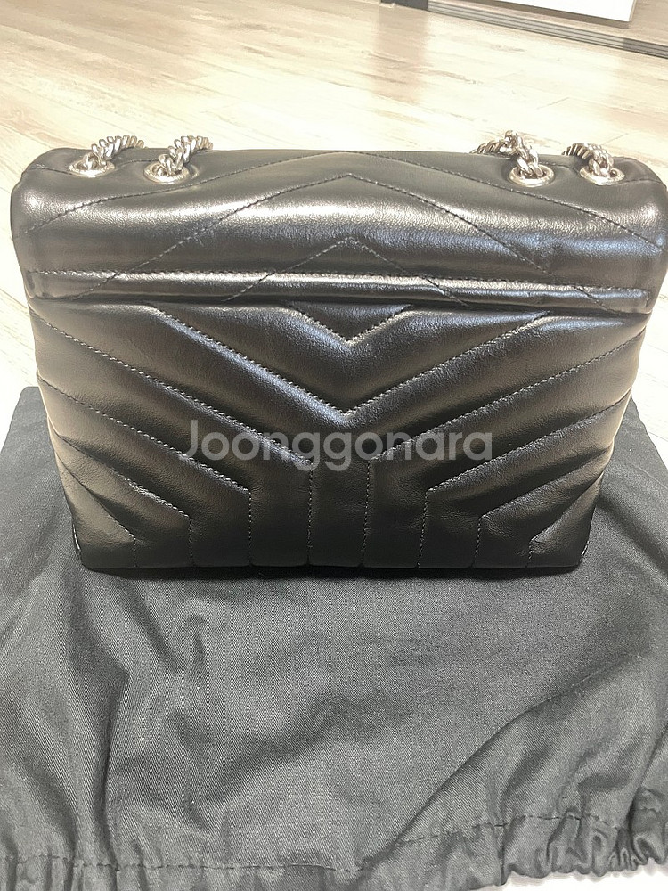 생로랑 루루 숄더백 스몰 은장 입생로랑 (사진참고)--3