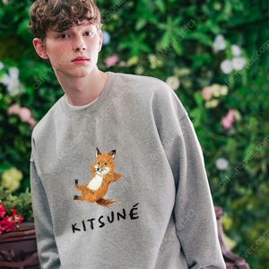 메종키츠네 MAISON KITSUNE 쉬는여우 드로잉 맨투맨 5color