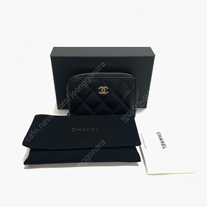 (새상품)정품 샤넬 지갑 클래식 캐비어 지퍼돌이 카드지갑 AP0216