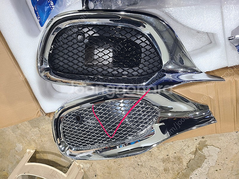 (새상품)W223 S클래스 마이바흐 하단 그릴개조--2