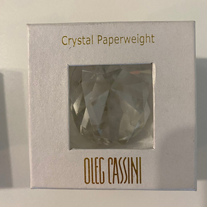 Oleg cassini 크리스탈 문진 , crystal paperweight