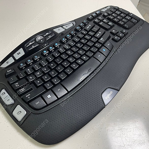 로지텍 무선마우스 키보드 K350 검정 인체공학(Ergonomic Keyboard)