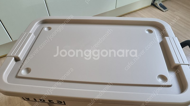 (새상품)75l 카고박스 판매(샌드베이지, 상판포함 풀...--3